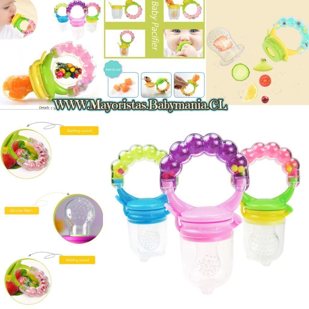 Chupete Para fruta Bebe + cascabel / desde 6 Unidades Baby Mania Chupete Para fruta Bebe + cascabel / desde 6 Unidades Baby Mania